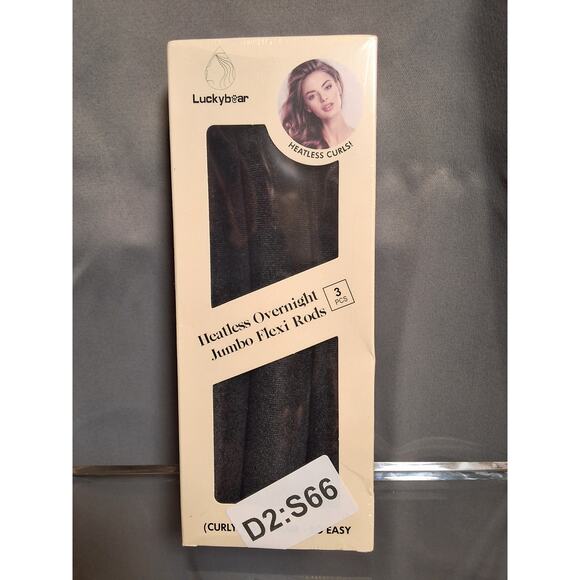 LuckyBear Overnight Heatless Jumbo Flexi Rods (2 packs) - Picture 4 of 5